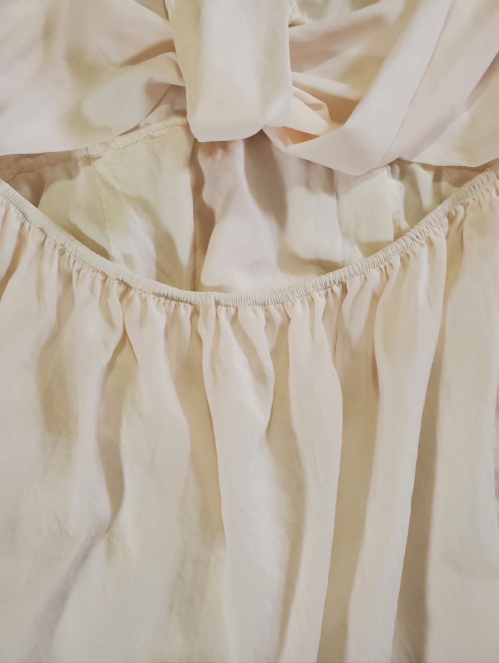 🟢2645 * Umbranded Boho Crochet Lace Ruffle Mini Dress White Pink Size Unknown - Picture 11 of 14
